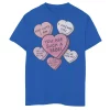 Boys 8-20 Star Wars Valentines Candy Heart Quotes Tee -Cotton Sales Store 4301137