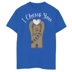 Boys 8-20 Star Wars Valentines I Chews You Chewbacca Tee