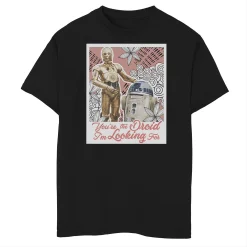 Boys 8-20 Star Wars R2-D2 C-3PO Droid I'm Looking For Valentine's Day Tee