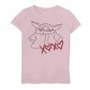 Girls 7-16 Star Wars The Mandalorian The Child aka Baby Yoda Valentine's Day Outline Graphic Tee -Cotton Sales Store 4353522