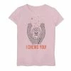 Girls 7-16 Star Wars Chewbacca I Chews You Graphic Tee -Cotton Sales Store 4424451