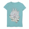 Girls 7-16 Star Wars Millennium Falcon One In A Millennium Graphic Tee -Cotton Sales Store 4424457