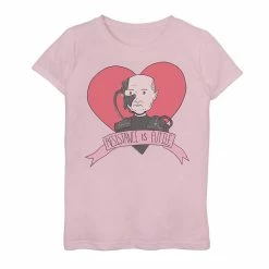 Girls 7-16 Star Trek Next Generation Valentine's Day Resist Graphic Tee