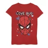 Girls 7-16 Marvel Spider-Man Love Bug Graphic Tee -Cotton Sales Store 4431536