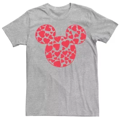 Cotton Sales Store 34 Men's Disney Mickey & Friends Valentine's Day Mickey Heart Fill Tee