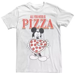 Men's Disney Mickey & Friends Mickey All You Need Is Pizza Tee