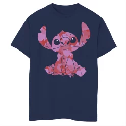 Disney's Lilo & Stitch Boys 8-20 Valentine's Day Stitch Heart Fill Graphic Tee
