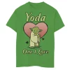 Boys 8-20 Star Wars Valentine's Day Yoda One I Love Graphic Tee -Cotton Sales Store 4549108