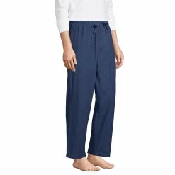 Men's Lands' End Broadcloth Pajama Sleep Pants -Cotton Sales Store 4561212 ALT2