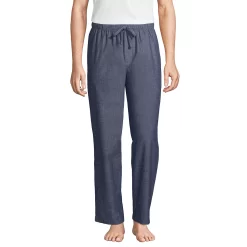 Men's Lands' End Broadcloth Pajama Sleep Pants -Cotton Sales Store 4561212 Indigo Chambray