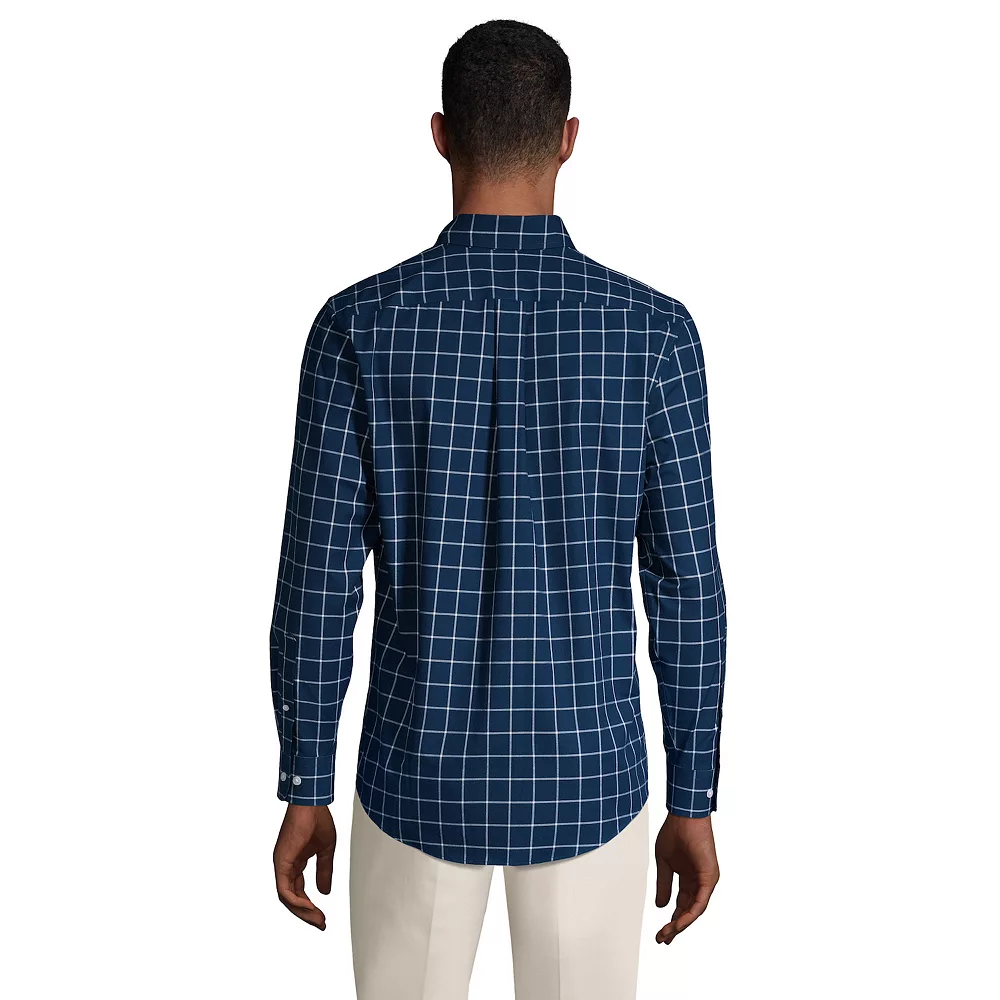 Big & Tall Lands' End Traditional-Fit No-Iron Twill Button-Down Shirt 5 Big & Tall Lands' End Traditional-Fit No-Iron Twill Button-Down Shirt - Image 3