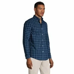 Big & Tall Lands' End Traditional-Fit No-Iron Twill Button-Down Shirt 9 Big & Tall Lands' End Traditional-Fit No-Iron Twill Button-Down Shirt -Cotton Sales Store 4563309 ALT2