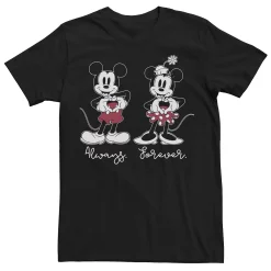 Men's Disney Mickey & Minnie Mouse Always Forever Tee