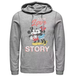 Men's Disney Mickey & Minnie Mouse Valentine Love Hoodie
