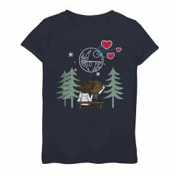 Girls 7-16 Star Wars Valentine's Day Leia & Han Graphic Tee