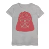 Girls 7-16 Star Wars Valentine's Day Darth Vader Heart Fill Graphic Tee -Cotton Sales Store 4590490