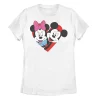 Disney's Mickey & Minnie Mouse Juniors' Breakthrough Heart Graphic Tee -Cotton Sales Store 4780612