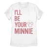 Disney's Minnie Mouse Juniors' Word Stack Graphic Tee -Cotton Sales Store 4780624