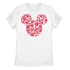 Disney's Mickey Mouse & Friends Juniors' Valentine's Day Heart Graphic Tee -Cotton Sales Store 4780628