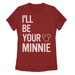 Disney's Minnie Mouse Juniors' Word Stack Graphic Tee