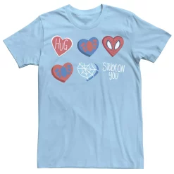 Men's Marvel Spider-Man Stuck On You Heart Shapes Tee