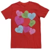 Men's Marvel Candy Hearts Valentines Day Tee -Cotton Sales Store 4841114