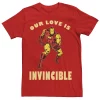 Men's Marvel Invincible Love Valentines Day Tee -Cotton Sales Store 4841125