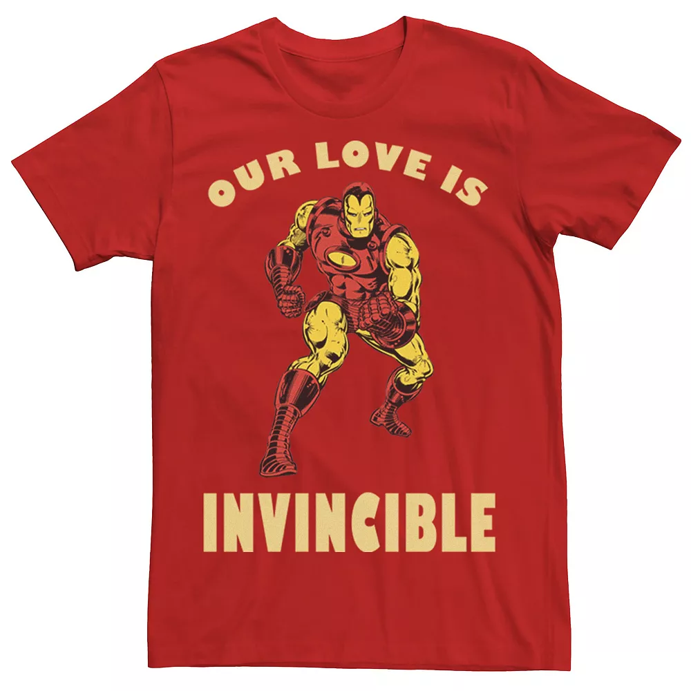 Men's Marvel Invincible Love Valentines Day Tee 3 Men's Marvel Invincible Love Valentines Day Tee