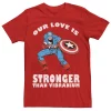 Men's Marvel Strong Love Valentines Day Tee -Cotton Sales Store 4841141