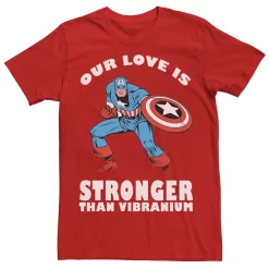 Men's Marvel Strong Love Valentines Day Tee