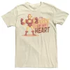 Men's Marvel Iron Man You Light Up My Heart Text Tee -Cotton Sales Store 4841144