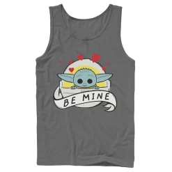 Men's Star Wars The Mandalorian The Child Be Mine Valentine's Day Tank