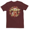 Men's Star Wars The Mandalorian Christmas The Child Wreath Tee -Cotton Sales Store 4841385