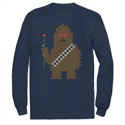 Men's Star Wars Chewbacca 8-Bit Heart Eyes Valentine Tee