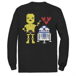 Men's Star Wars C-3PO R2-D2 Droid Love Valentine's Tee