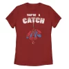 Juniors' Marvel Catch Love Valentine's Day Tee -Cotton Sales Store 4863773
