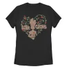 Juniors' Marvel Groot Love Grows Heart Branches Tee -Cotton Sales Store 4863782