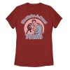 Juniors' DC Comics Valentine's Day Justice League Make A Great Team Graphic Tee -Cotton Sales Store 4863977 Red