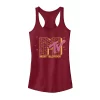 Juniors' MTV Music Television Doodle Hearts Logo Tank Top -Cotton Sales Store 4879017