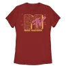 Juniors' MTV Music Television Doodle Hearts Logo Tee -Cotton Sales Store 4879019
