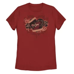 Juniors' Disney Villains Valentine's Scar "Hunting For A Valentine" Tee