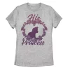 Juniors' Disney Little Mermaid Ariel "His Princess" Couples Tee -Cotton Sales Store 4880726