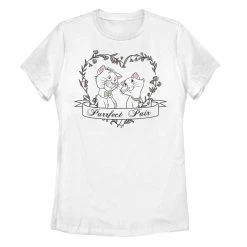 Juniors' Disney The Aristocats Duchess & Thomas Purrfect Pair Tee