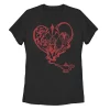 Juniors' Disney Villains Valentine's Jafar You Wish Heart Tee -Cotton Sales Store 4880742