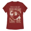 Juniors' Disney Villains Gaston The Day Your Dreams Come True Tee -Cotton Sales Store 4880749 Red