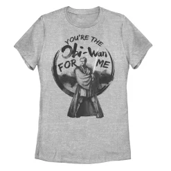 Juniors' Star Wars Obi-Wan Kenobi For Me Tee -Cotton Sales Store 4943777 Athletic Heather