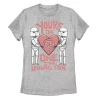Juniors' Star Wars Valentines The One I'm Looking For Tee -Cotton Sales Store 4943793 Athletic Heather