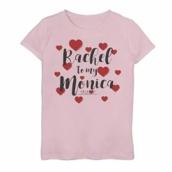 Girls 7-16 Friends You're The Chandler To My Monica Hearts Graphic Tee