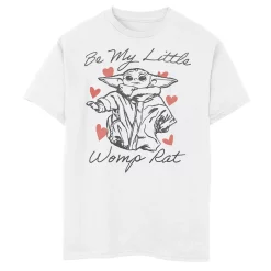 Boys 8-20 Star Wars: The Mandalorian The Child aka Baby Yoda Valentine's Day Womp Graphic Tee