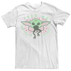Big & Tall Star Wars: The Mandalorian The Child Valentine's Day "Feed Me" Tee